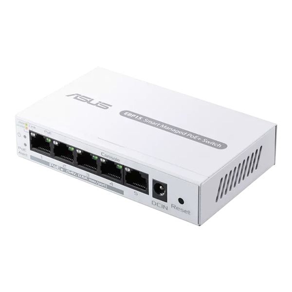 ASUS ExpertWiFi EBP15 5-Port Gigabit Ethernet Smart Managed PoE+ Switch