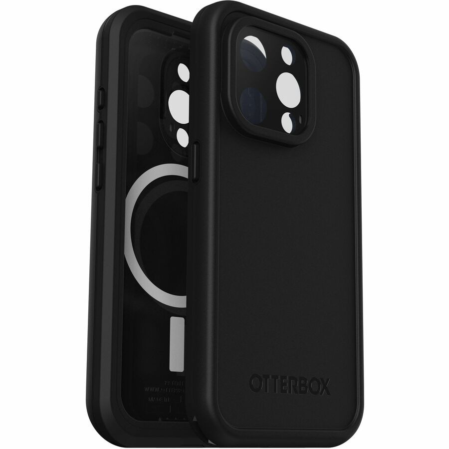 OtterBox frē Carrying Case Apple iPhone 15 Pro Smartphone - Black