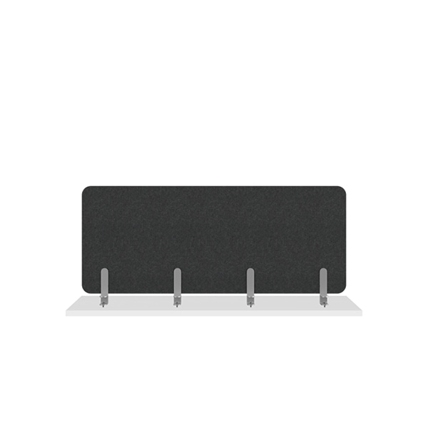 Humanscale Wellguard Separation Panel - Silver/Dark Gray