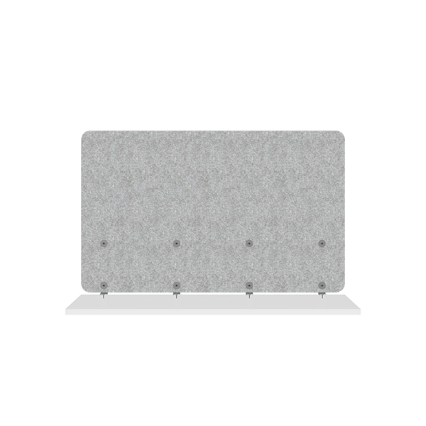 Humanscale Wellguard Separation Panel - Silver/Light Gray