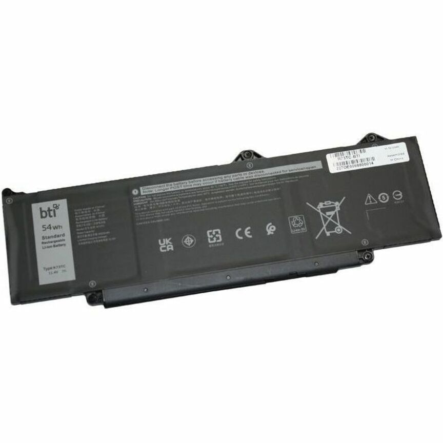 BTI R73TC-BTI 11.4V 54WHR LI-ION BATTERY 09HKT5, 9HKT5, CN-09HKT5, R73TC LATITUDE 3340, LATITUDE 3440, LATITUDE 3540,