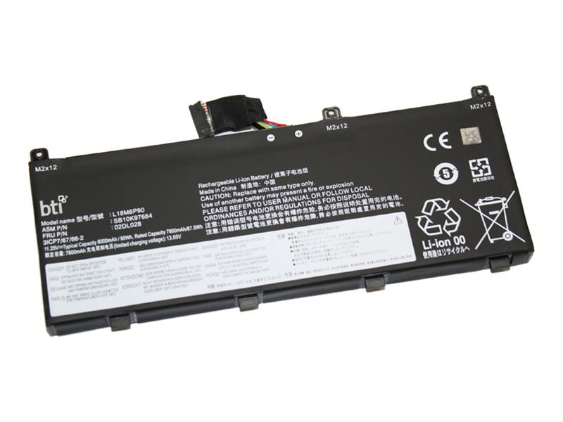 BTI - notebook battery - Li-Ion - 8000 mAh - 90 Wh