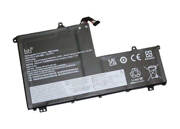 BTI L19L3PF8-BTI 11.1V 43.5WHR LI-ION BATTERY 5B10V25237 BTI L19L3PF8-BTI 11.1V 43.5WHR LI-ION BATTERY 5B10V25237