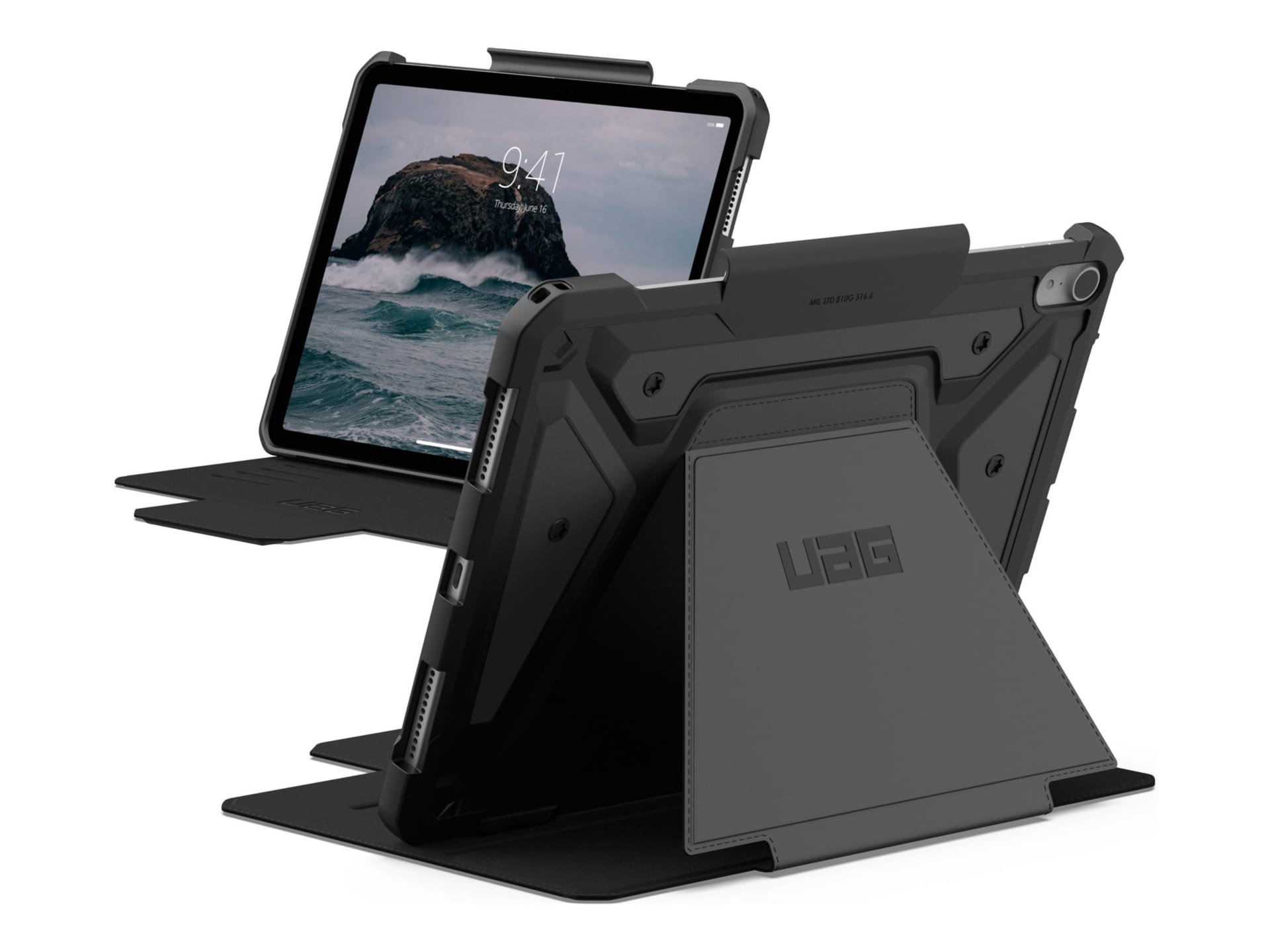 UAG Rugged Case for Apple iPad Air 11" (6th Gen, M2) Metropolis SE - Black