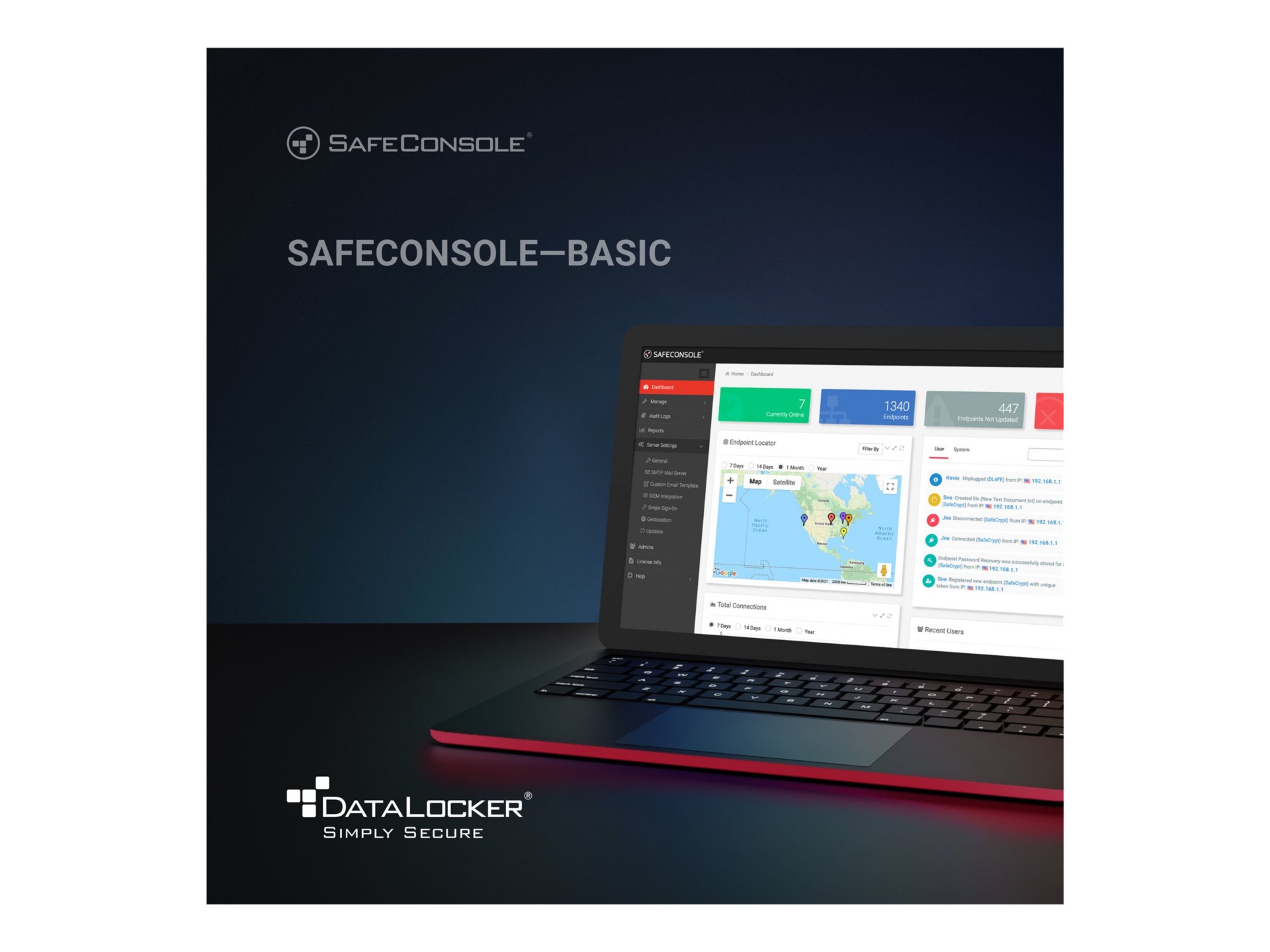 SafeConsole Basic Server - licence d'abonnement (1 an) - 1 licence