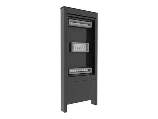 Chief Impact Floor Kiosks Series OLF55BP-S stand - for LCD display / touchscreen - outdoor, portrait - black