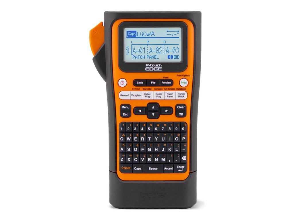 Brother P-touch Standalone Handheld Industrial Label Printer with Bluetooth and USB-C Connectivity