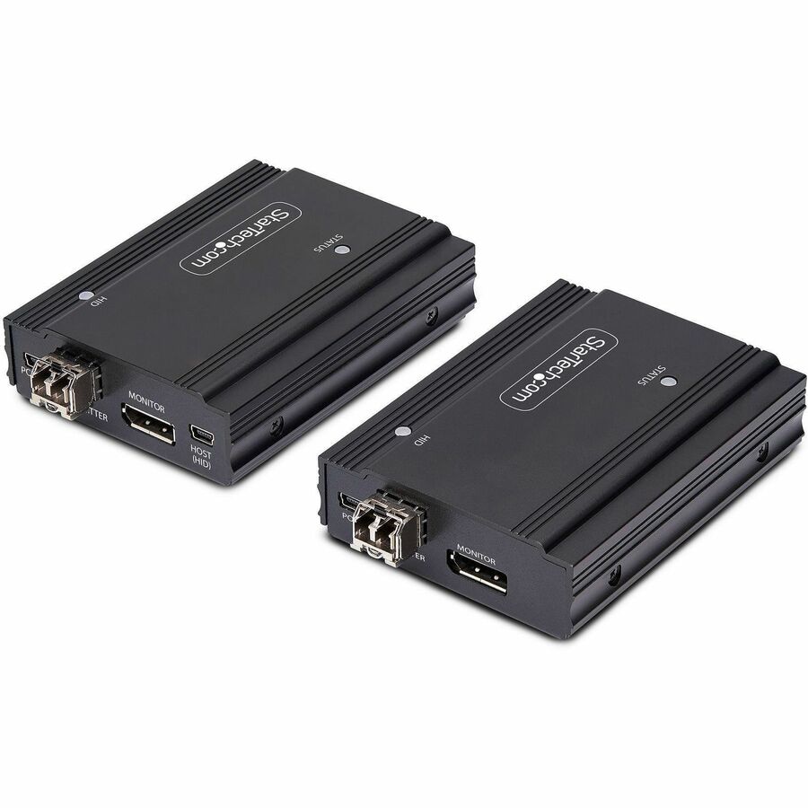 StarTech.com DisplayPort KVM Extender over Fiber Optic, 4K 60Hz, Console Extender Kit Up to 984ft/300m (Multi-mode), TAA