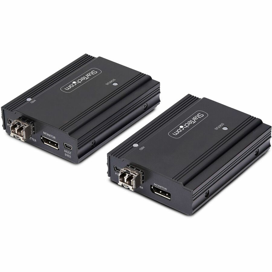 StarTech.com DisplayPort KVM Extender over Fiber Optic, 4K 60Hz, Console Extender Kit, Up to 984ft/300m (Multi-mode), 2x