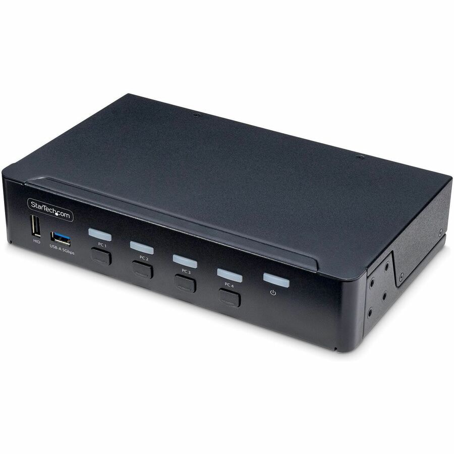 StarTech.com 4-Port DisplayPort KVM Switch, Single 4K 60Hz Monitor, 6x USB