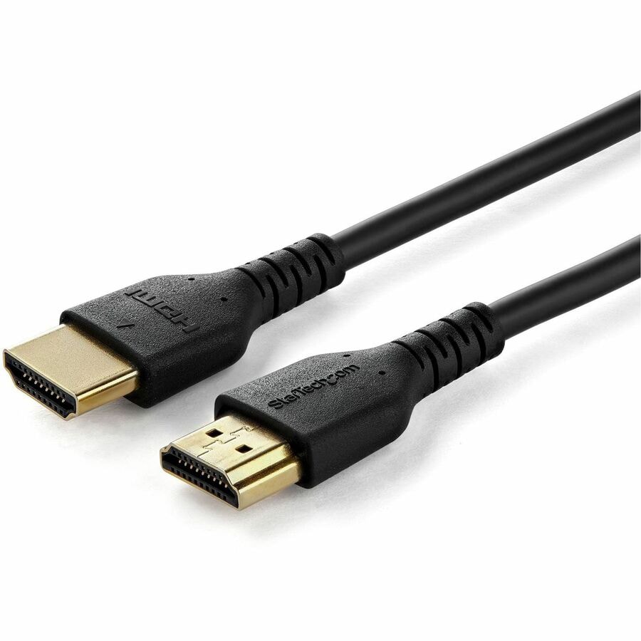 StarTech.com 4.9ft/1.5m Premium Certified HDMI 2.0 Cable w/Ethernet, High Speed 4K 60Hz HDR10 Durable Cord, Rugged, M/M