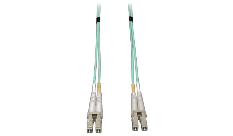 Eaton Tripp Lite Series 10Gb Duplex Multimode 50/125 OM3 LSZH Fiber Patch Cable (LC/LC) - Aqua, 3M (10 ft.) - patch
