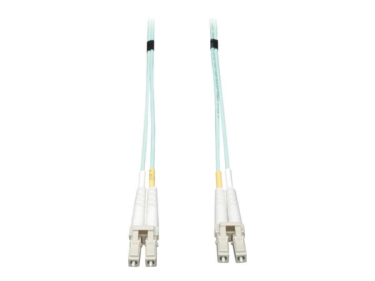 Eaton Tripp Lite Series 10Gb Duplex Multimode 50/125 OM3 LSZH Fiber Patch Cable, (LC/LC) - Aqua, 15M (50 ft.) - patch