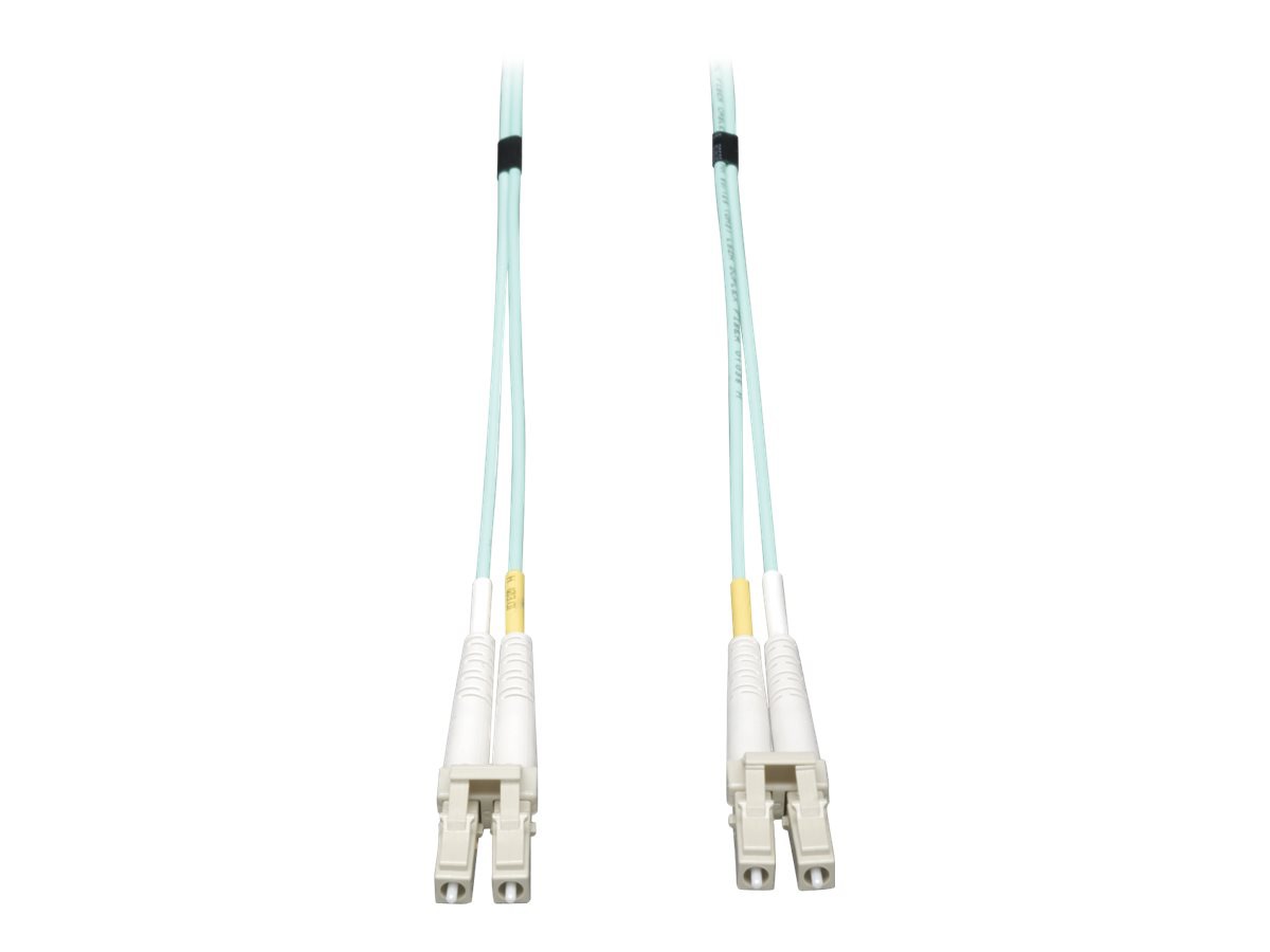 Tripp Lite 15M 10Gb Duplex Multimode 50/125 OM3 Fiber Cable LC/LC Aqua 50'