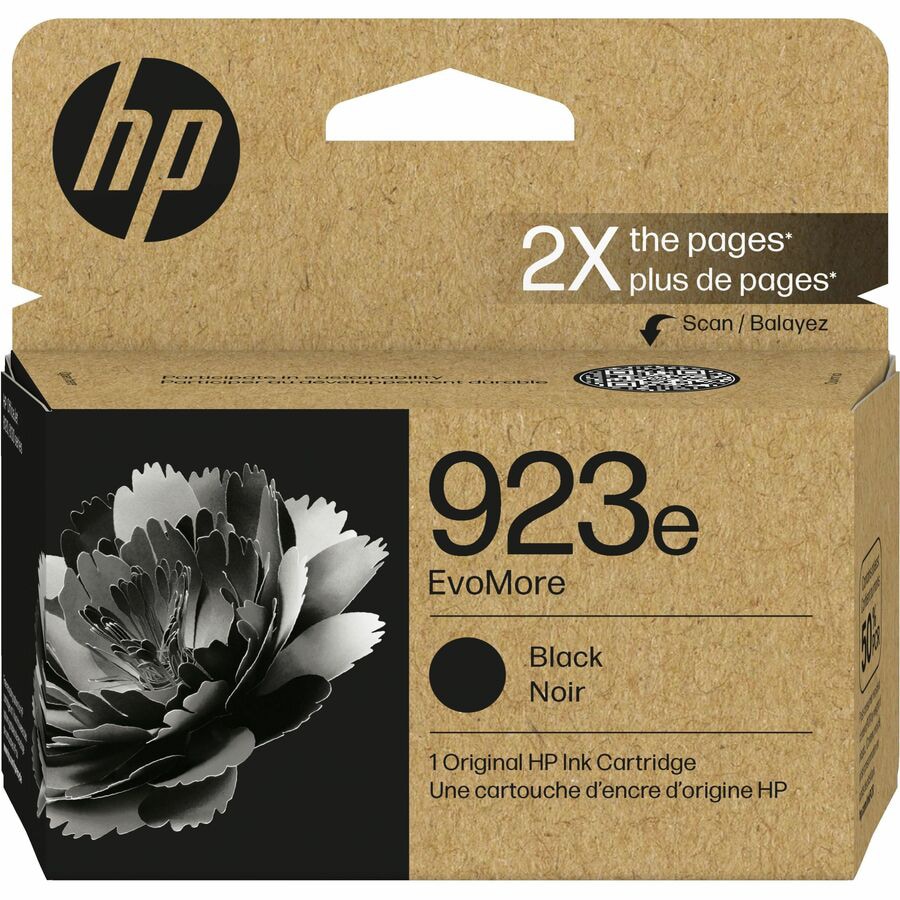 HP EvoMore 923e Original Standard Yield Thermal Inkjet Ink Cartridge - Blac