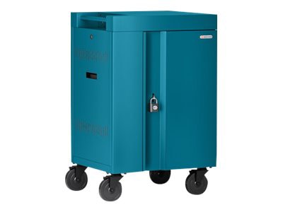 Bretford Cube Mini TVCM24USBC cart - pre-wired - for 24 tablets / notebooks - pacific blue