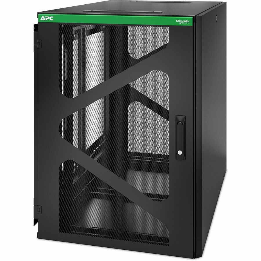 APC by Schneider Electric NetShelter 18U Wallmount Rack Enclosure Cabinet Side Mount UPS Depth