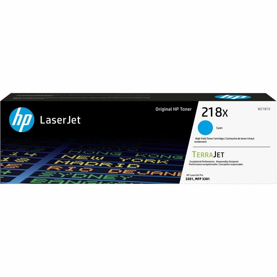 HP 218X Original High Yield Laser Toner Cartridge - Cyan Pack