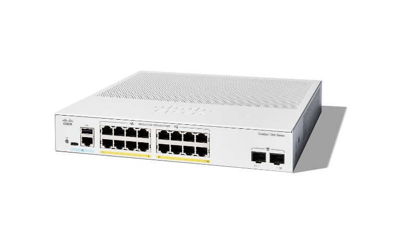 Cisco Catalyst 1300-16P-2G - switch - 16 ports - managed - rack