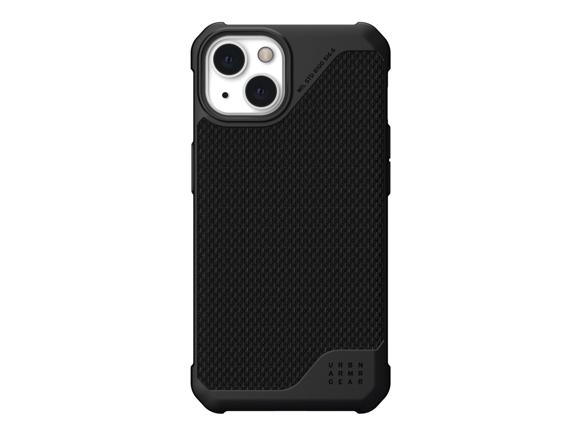 UAG Rugged Case for iPhone 13 5G [6.1-inch] - Metropolis LT Kevlar Black - back cover for cell phone