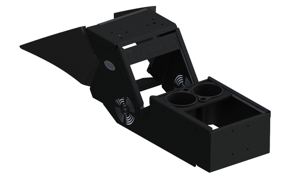 Gamber-Johnson Console Box Kit with Cup Holder for 2021+ Dodge Charger Car