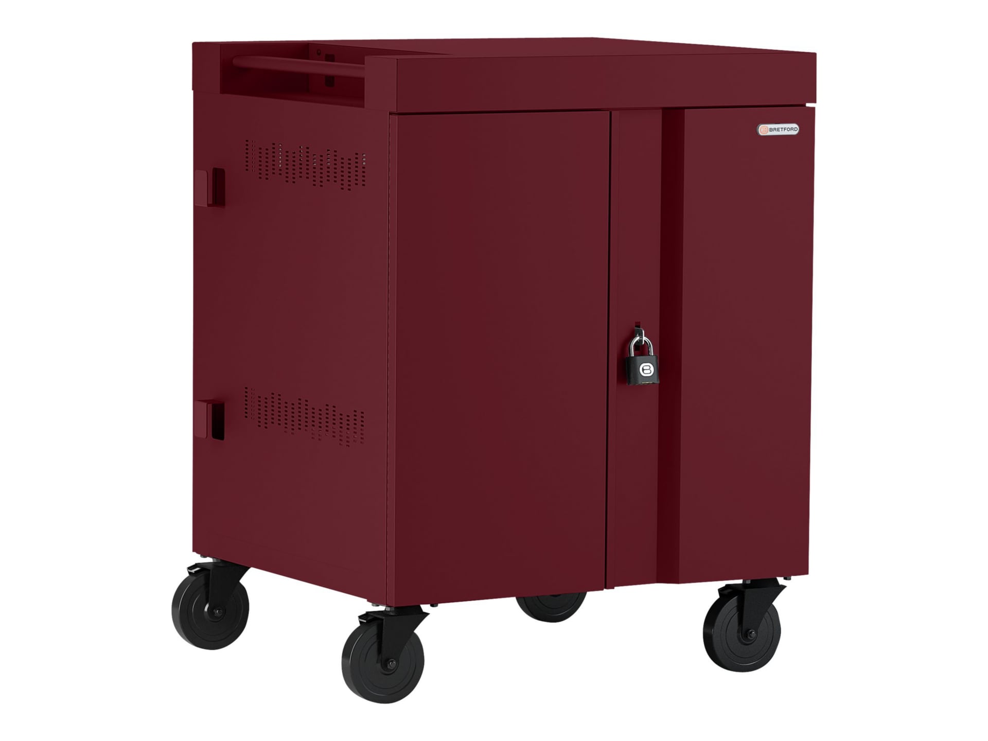 Bretford Cube TVC16PAC - cart - for 16 netbooks/tablets - maroon