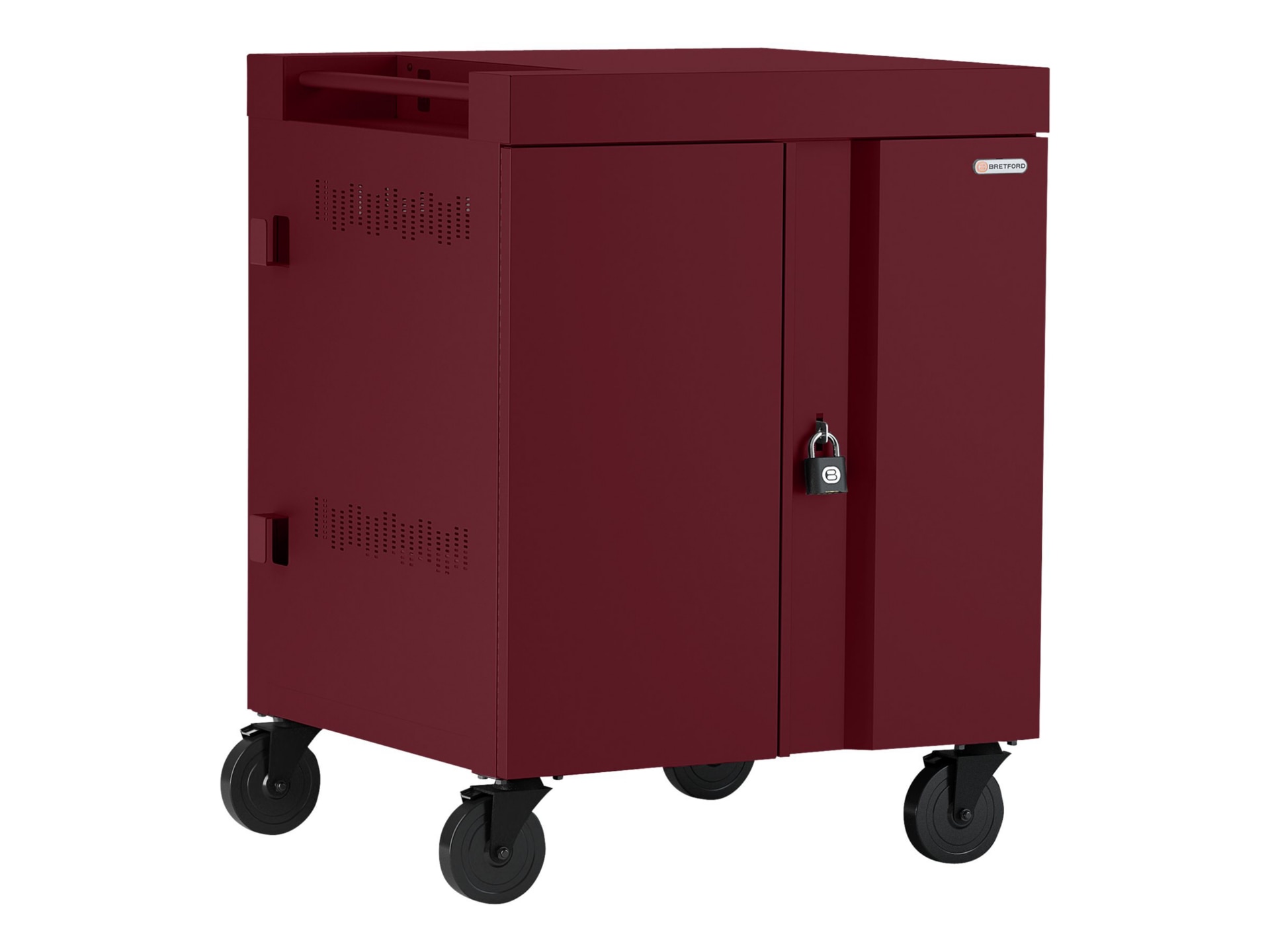 Bretford Cube TVC16PAC cart - for 16 netbooks/tablets - maroon