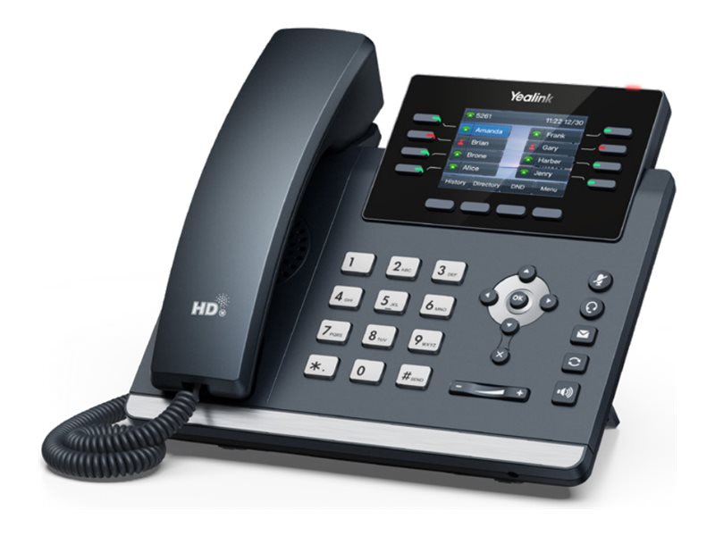 Yealink SIP-T44U - téléphone VoIP avec ID d'appelant - à 5 voies capacité d'appel