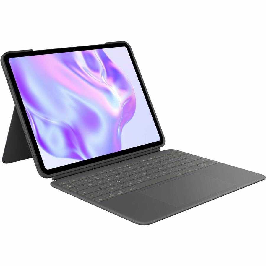Logitech Combo Touch Keyboard/Cover Case for 13" Apple iPad Pro (7th Generation) Tablet - English Keyboard - Graphite