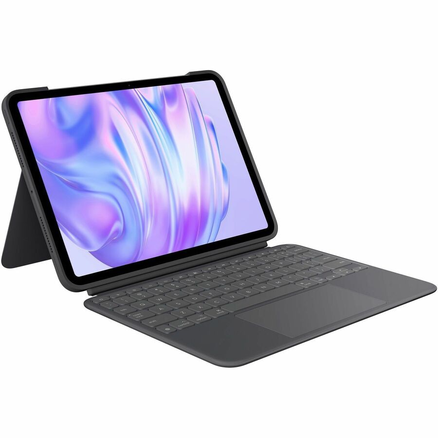 Logitech Combo Touch Keyboard/Cover Case for 11" (279.40 mm) Apple iPad Pro 11 (2024) Tablet - English Keyboard -