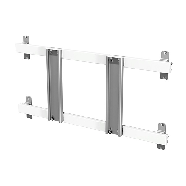 GCX 23" Two Rail Channel with Mounting Clamps and Backing Bar for Horizon Rail