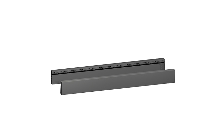 Rittal Side Panel for VX Base/Plinth System - Jet Black
