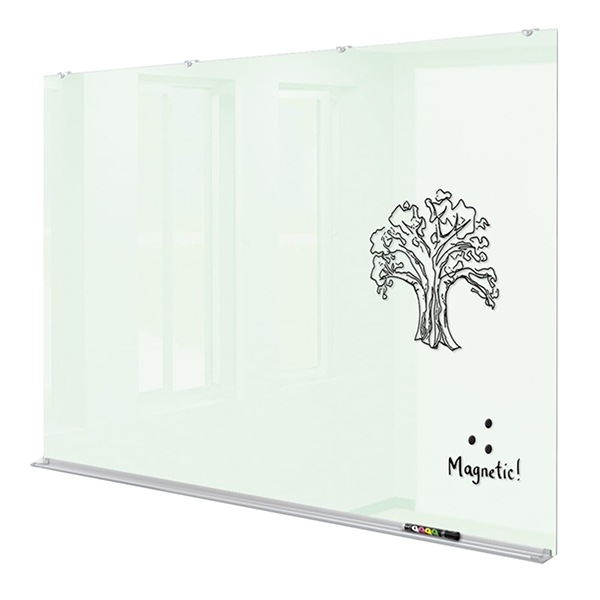 MooreCo 4'x6' Rapport Glass Wall - Low Iron White