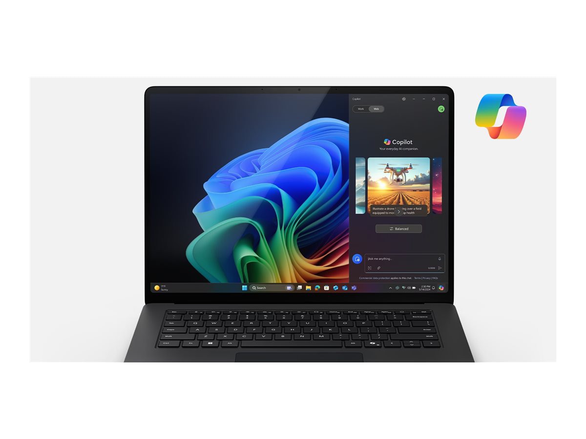 Thumbnail 4 of 10 for Microsoft Surface Laptop Copilot+ PC for Business - 7th Edition - AI Ready - 13.8" - Qualcomm Snapdragon X Elite -