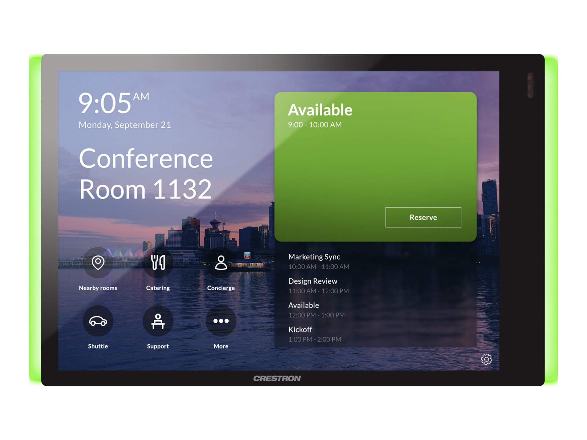 Crestron TSS-770-T-B-S-LB-MNT KIT - for Microsoft Teams - room manager - 7 in, touch screen - 802.11a/b/g/n/ac,