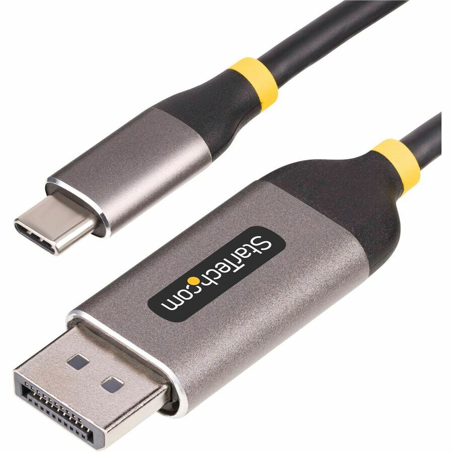 StarTech.com 10ft (3m) USB-C to DisplayPort Adapter Cable, 8K 60Hz, 4K 144Hz, HDR10, USB Type-C to DP 1.4 Converter,