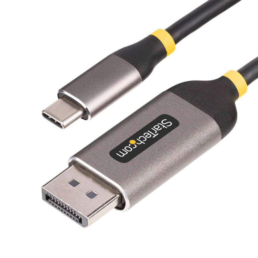 Thumbnail 2 of 6 for StarTech.com 10ft (3m) USB-C to DisplayPort Adapter Cable, 8K 60Hz, 4K 144Hz, HDR10, USB Type-C to DP 1.4 Converter