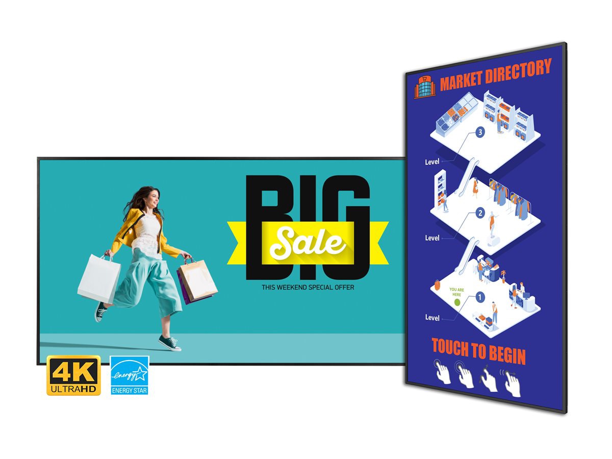 Planar SLM652 Simplicity M Series - 65" LED-backlit LCD display - 4K - for digital signage