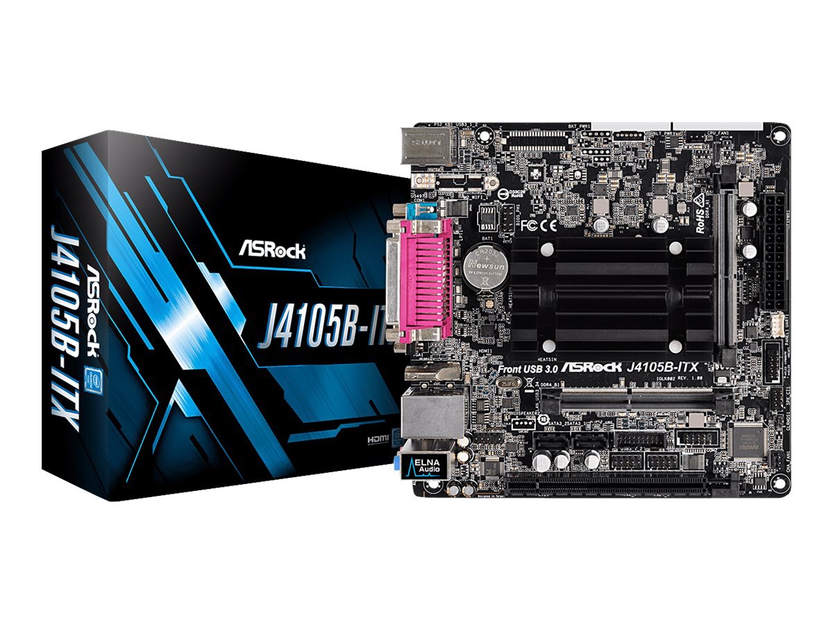 ASRock J4105B-ITX - motherboard - mini ITX - Intel Celeron J4105