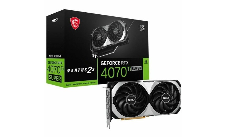 MSI NVIDIA GeForce RTX 4070 Ti SUPER Graphic Card - 16 GB GDDR6X 