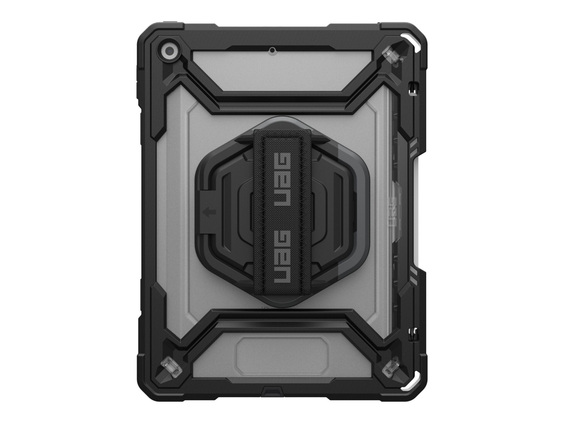 UAG Case for iPad 10.2 (7/8/9th, Gen) wKS, HS, Screen Protector - Clear/Bla