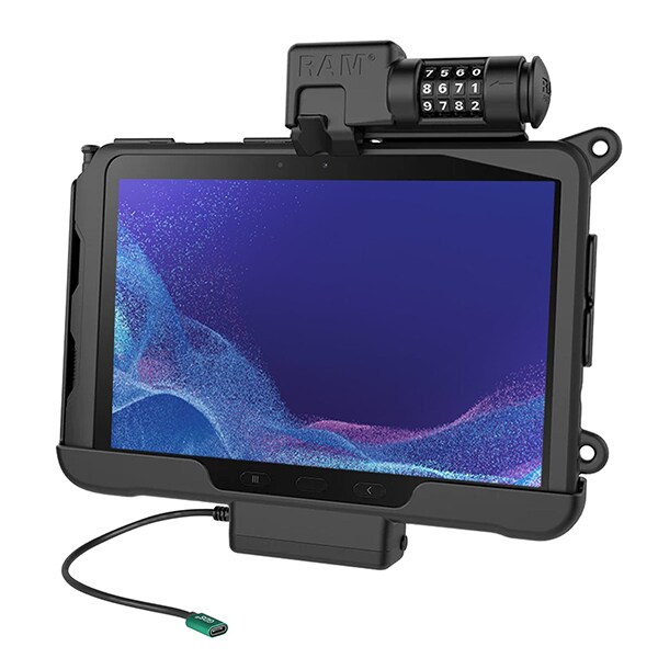 RAM Mounts Unpacked Combo-Locking USB-C Docking Station for Active4 Pro and Active Pro Tablet