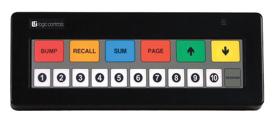 Logic Controls KB1700 Programmable USB Keyboard - Black