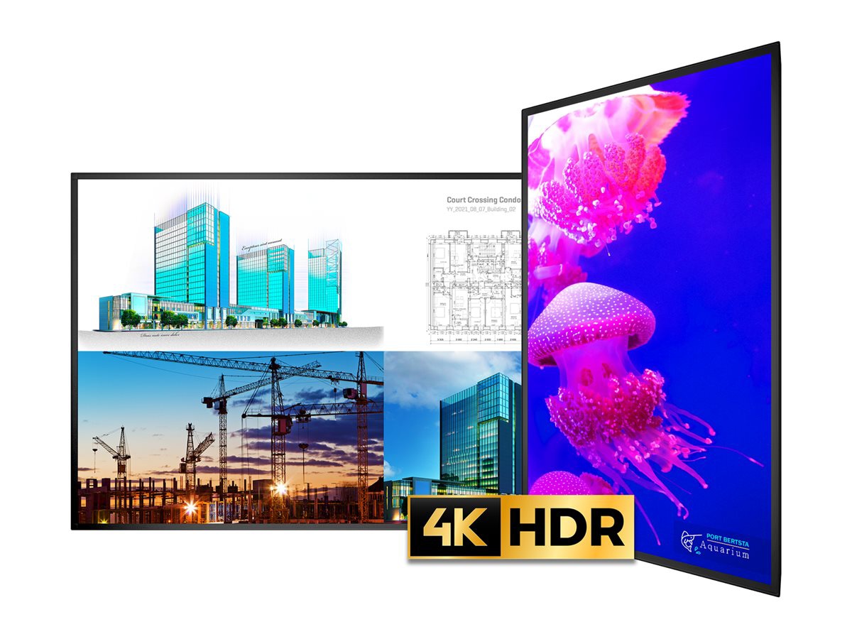 Planar URX100 UltraRes X Series - 100" LED-backlit LCD display - 4K - for digital signage / interactive communication -