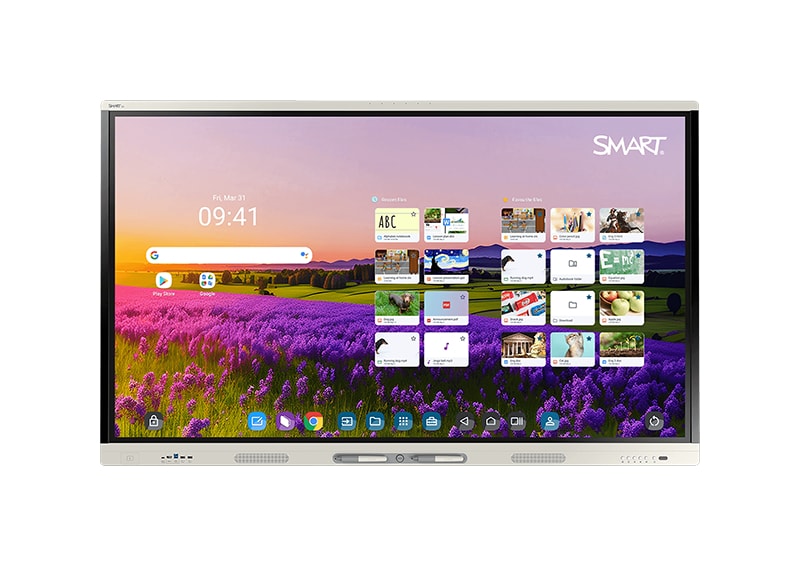 SMART MX V5 Series 65" Flat Panel Interactive Display with iQ Embedded Android OS - White