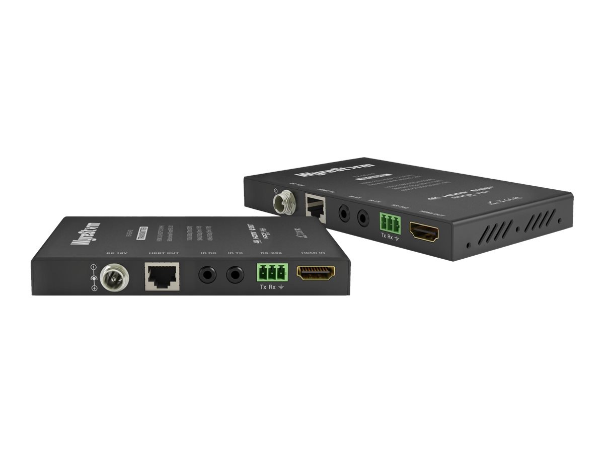 WyreStorm 4K UHD HDBaseT Extender Set with 2-way PoH and Bidirectional IR &