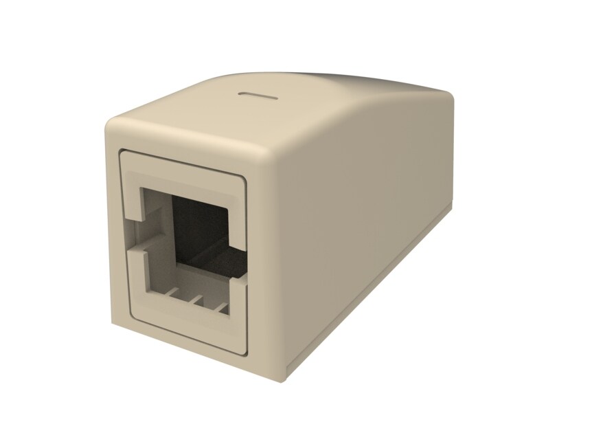 CommScope Single Port Surface Mount Box - Electrical Ivory