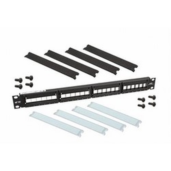 CommScope Unloaded Multimedia SL Series 24 Port Panel - Black