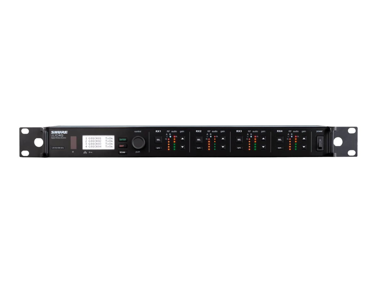 Shure ULX-D Digital Wireless System ULXD4Q-GV - wireless audio receiver for wireless microphone, bodypack transmitter,