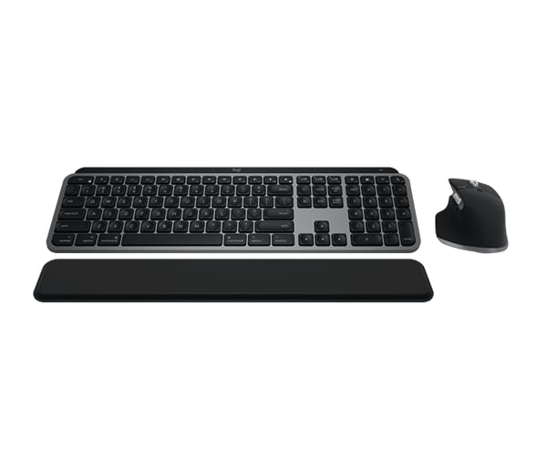 Logitech MX Keys S Combo for Mac, Wireless Keyboard and Mouse With Palm Res